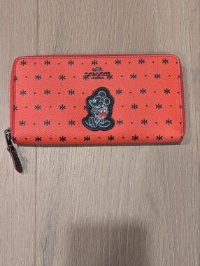 COACH Disney x Coach Red Mickey Wallet